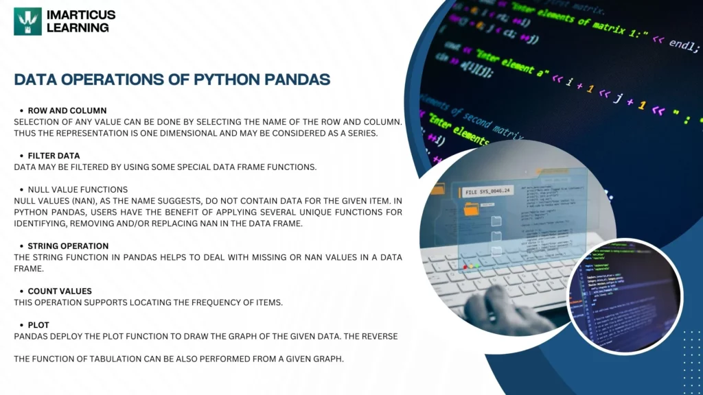 Data Operations of Python Pandas