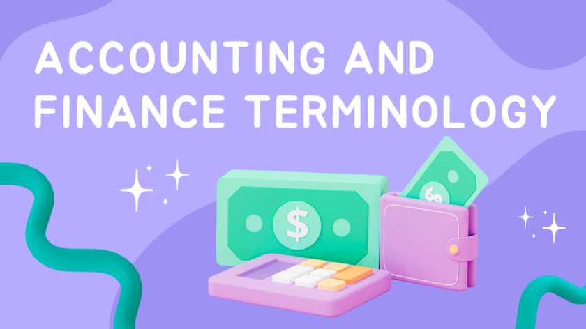 accounting and finance terminology