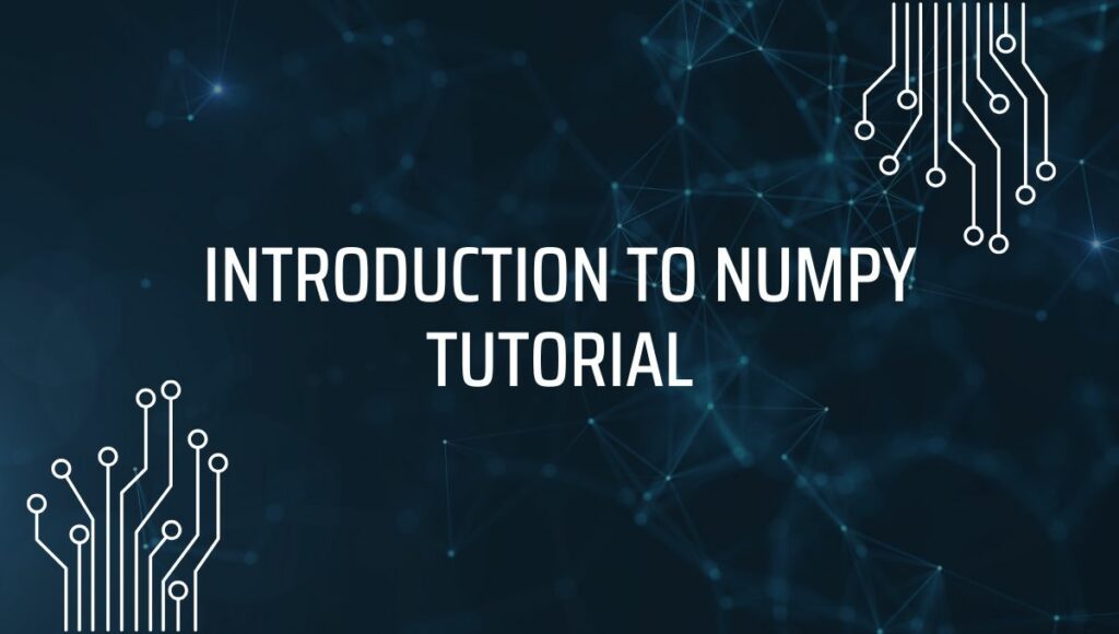 NumPy tutorial