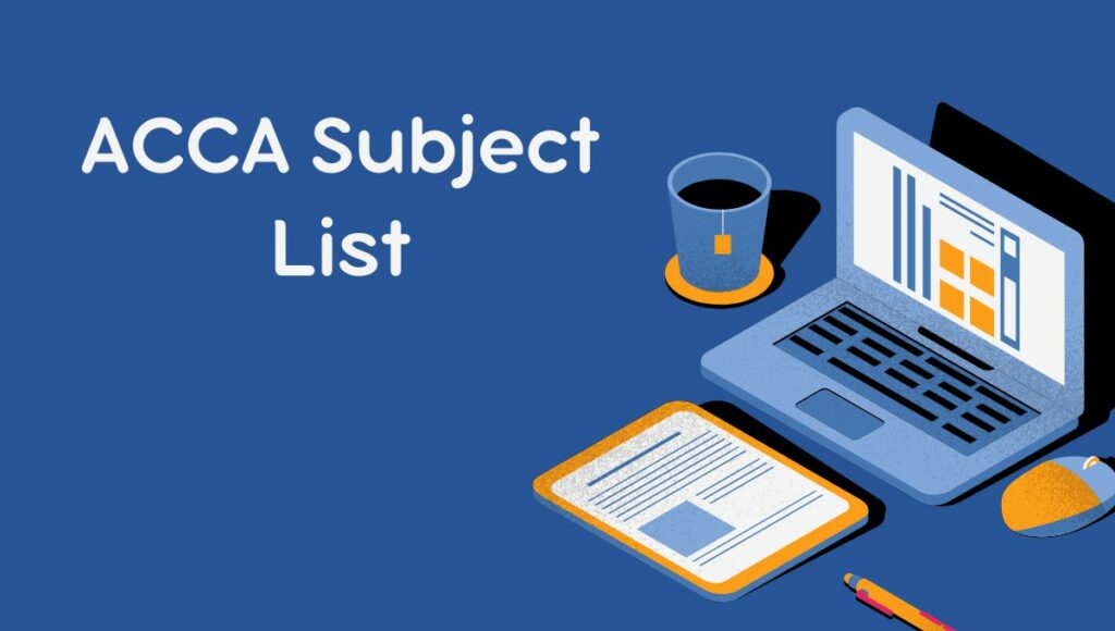 ACCA Subject list