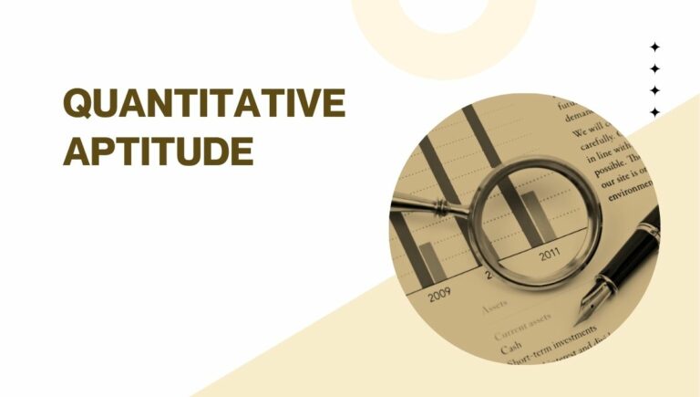 quantitative aptitude