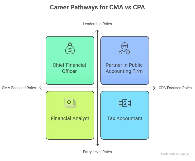 Career Pathways for CMA vs CPA