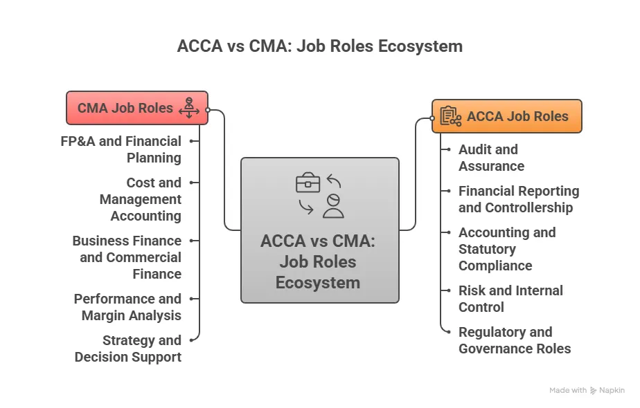 ACCA vs CMA Job Roles Ecosystem