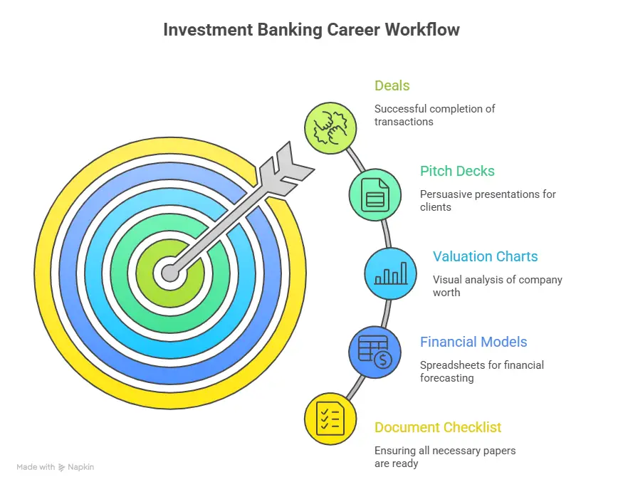 investment banking career workflow