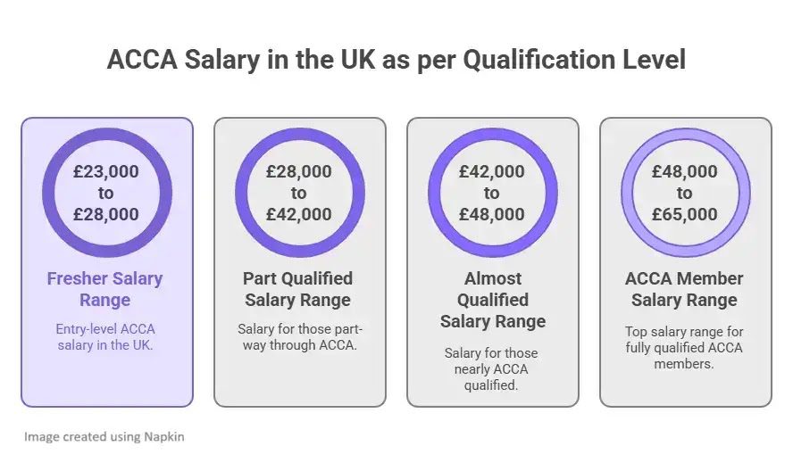 ACCA Salary in the UK as per Qualification Level