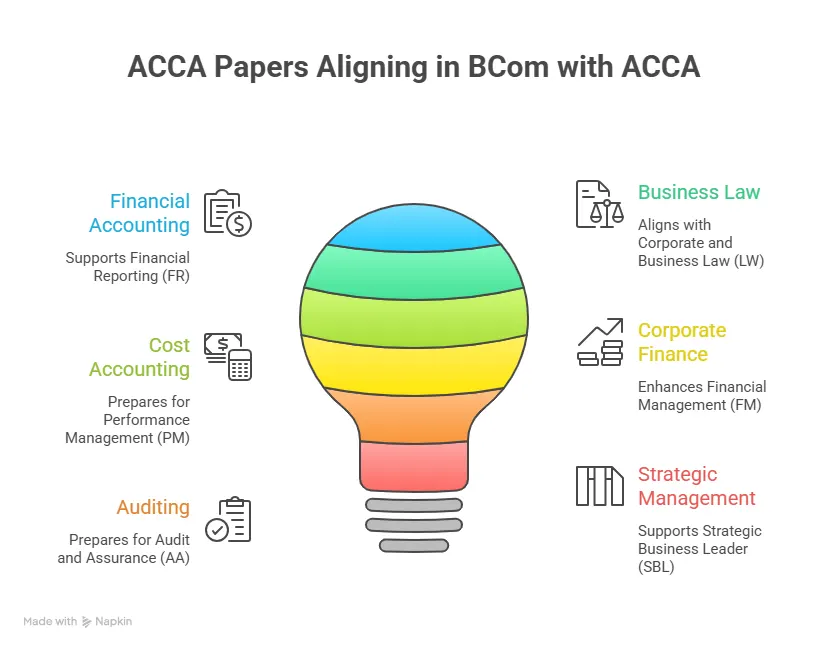 similar acca papers in bcom with acca