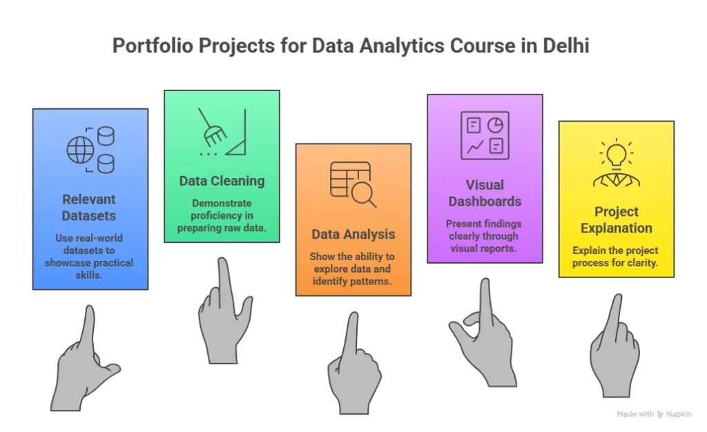various projects in data analytics course in delhi