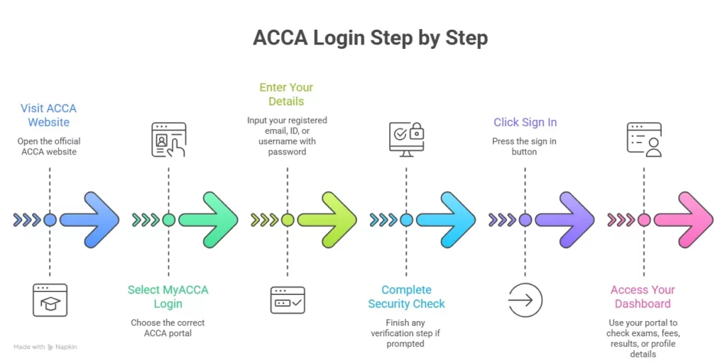steps for acca login