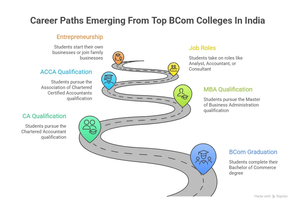 career options from top bcom colleges in india