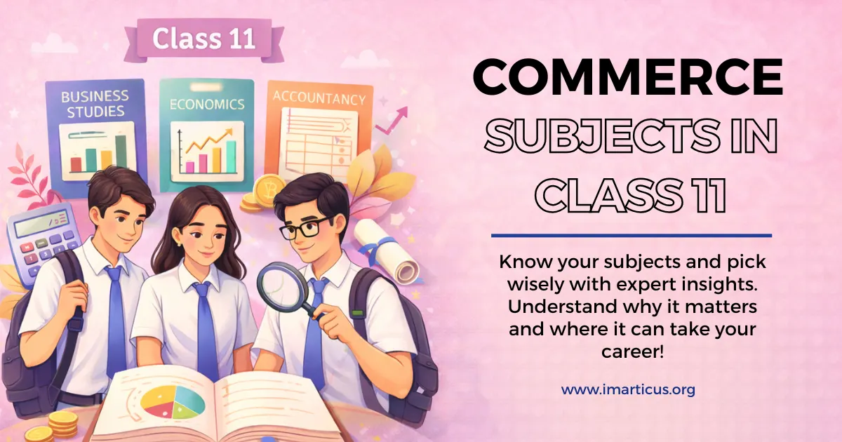 Commerce Subjects in Class 11 Aligning With Finance Careers