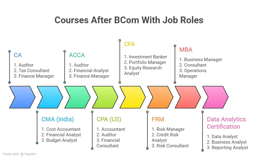 jobs associated with courses after bcom