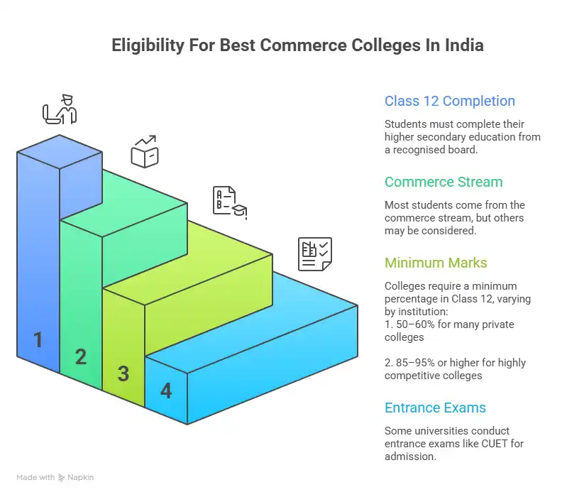 best commerce colleges in india eligibility
