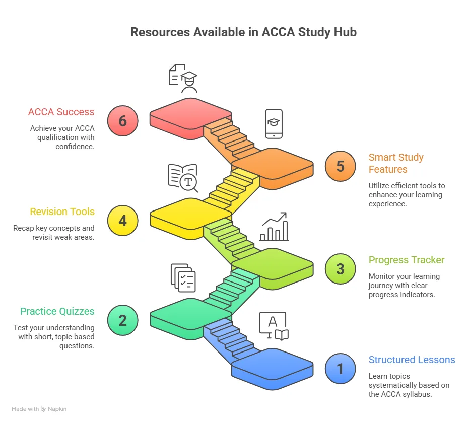 what resources do you get in acca study hub