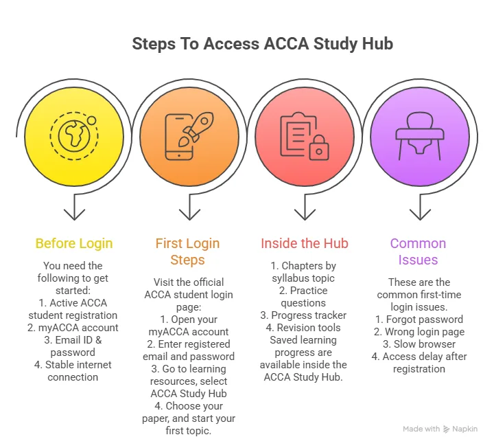 how can you access acca study hub