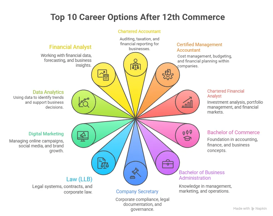 top career options after 12th commerce