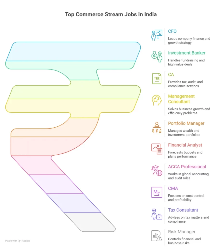 top commerce stream jobs in india
