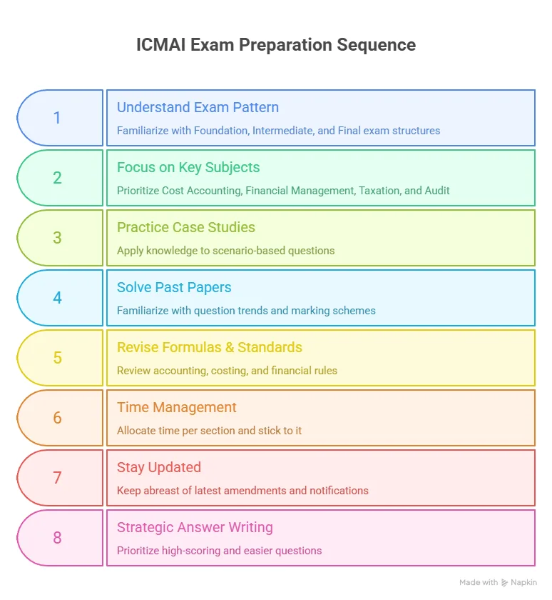 exam preparation of icmai